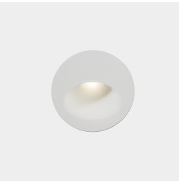 LedsC4 - Empotrable pared IP65 BAT redondo oval LED 2,2W 3000K 46lm blanco