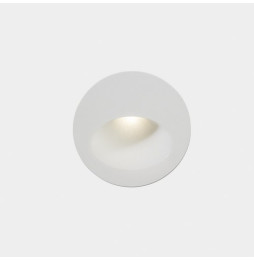 LedsC4 - Empotrable pared IP65 BAT redondo oval LED 2,2W 3000K 46lm blanco