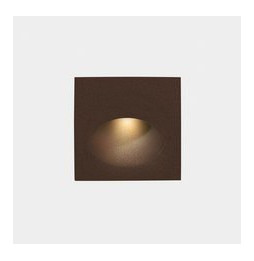LedsC4 - Empotrable pared IP65 BAT cuadrado oval LED 2,2W 4000K 25lm marrón