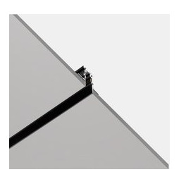 LedsC4 - Luminaria carril empotrable 1000mm bajo voltaje negro