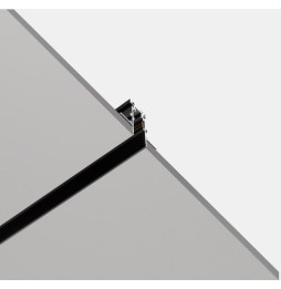 LedsC4 - Luminaria carril empotrable 2000mm bajo voltaje negro