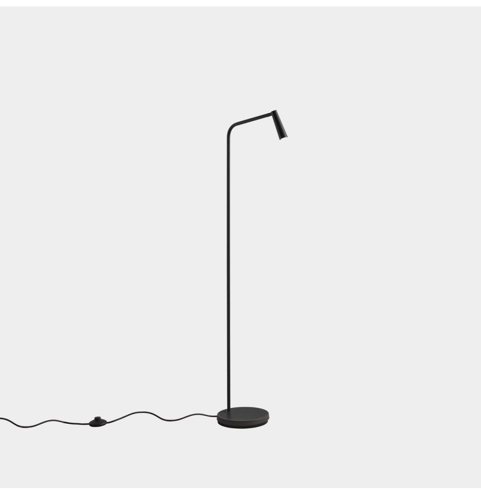 LedsC4 - Luminaria pie de salón GAMMA LED 3,2W 2700K negro 293lm
