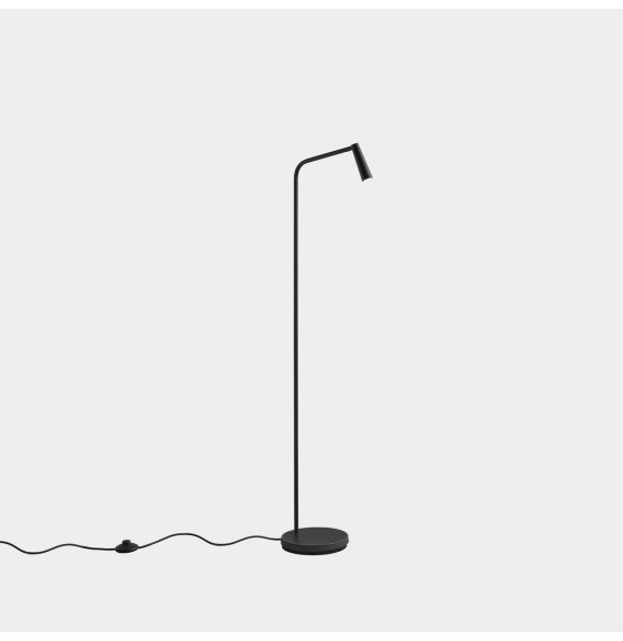 LedsC4 - Luminaria pie de salón GAMMA LED 3,2W 2700K negro 293lm