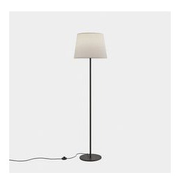 LedsC4 - Luminaria pie de salón METRICA redonda E27 100W negro