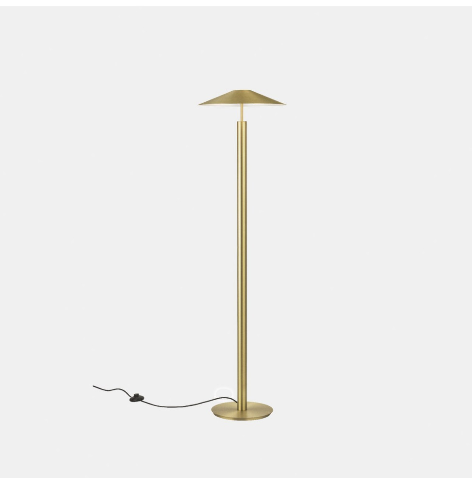 LedsC4 - Luminaria pie de salón H LED 14,9W 2700K oro 553lm
