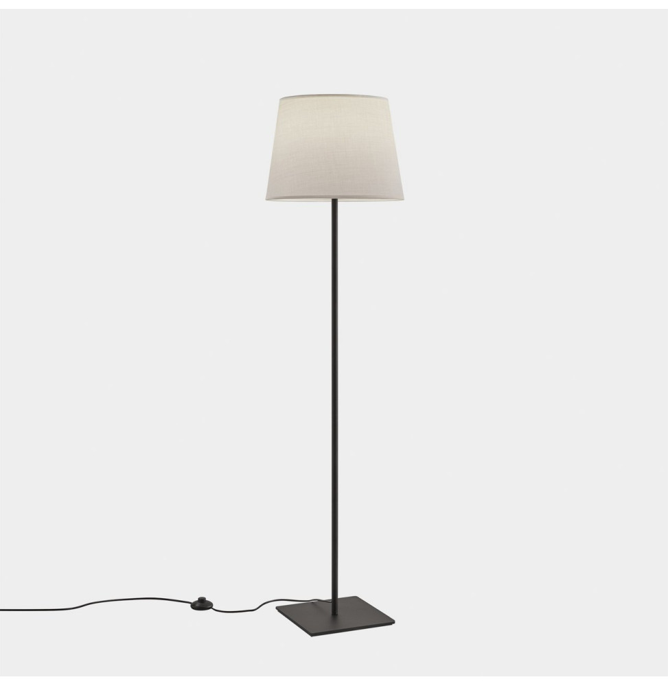 LedsC4 - Luminaria pie de salón METRICA cuadrado E27 100W negro LedsC4 - Luminaria pie de salón METRICA cuadrado E27 100W negro
