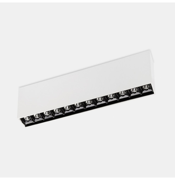 LedsC4 - Plafón BENTO superficie 12 LEDS 24,4W 2700K CRI90 corte de fase blanco IP23 1622lm