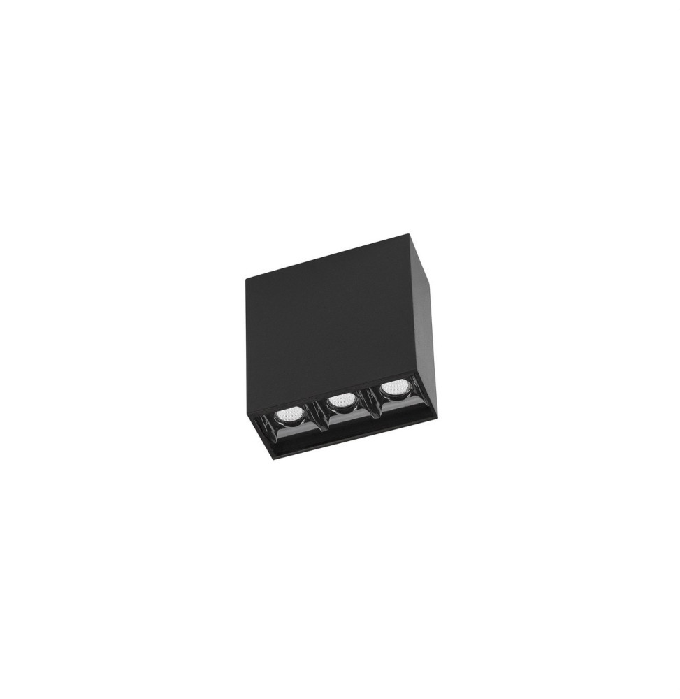 LedsC4 - Plafón BENTO superficie 3 LEDS 6,1W 2700K CRI90 negro IP23 449lm LedsC4 - Plafón BENTO superficie 3 LEDS 6,1W 2700K CRI90 negro IP23 449lm