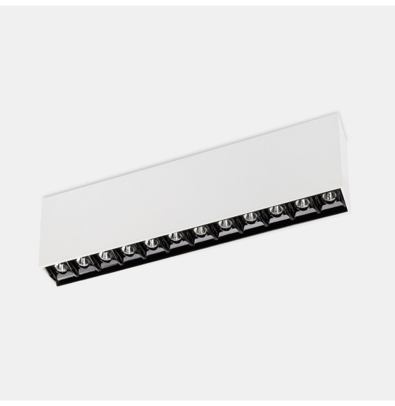LedsC4 - Plafón BENTO superficie 12 LEDS 24,4W 4000K CRI90 corte de fase blanco IP23 1784lm