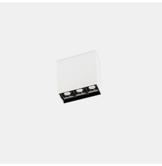 LedsC4 - Plafón BENTO superficie 3 LEDS 6,1W 2700K CRI90 blanco IP23 449lm
