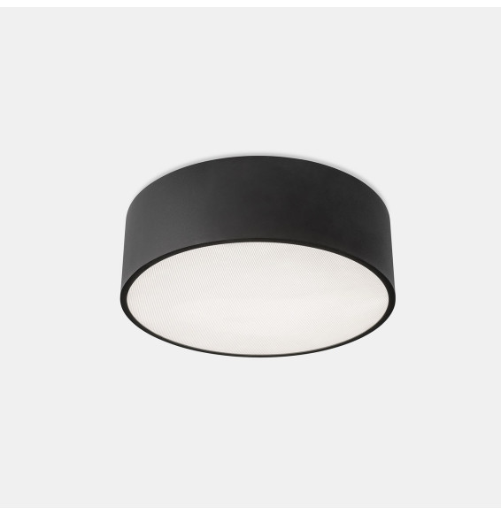 LedsC4 - Plafón CAPRICE 240mm Casambi LED 12,9W 2700K TRIAC negro 896lm