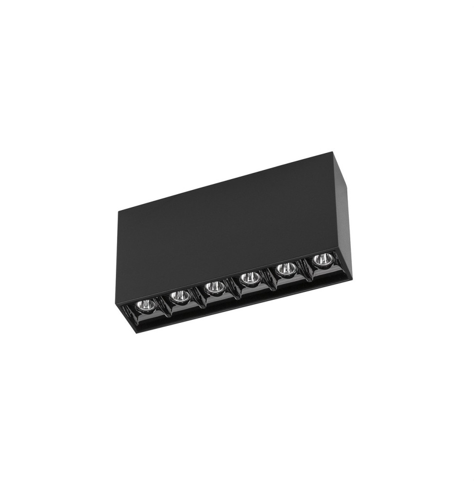 LedsC4 - Plafón BENTO superficie 6 LEDS 12,2W 2700K CRI90 corte de fase negro IP23 802lm LedsC4 - Plafón BENTO superficie 6 LEDS 12,2W 2700K CRI90 corte de fase negro IP23 802lm