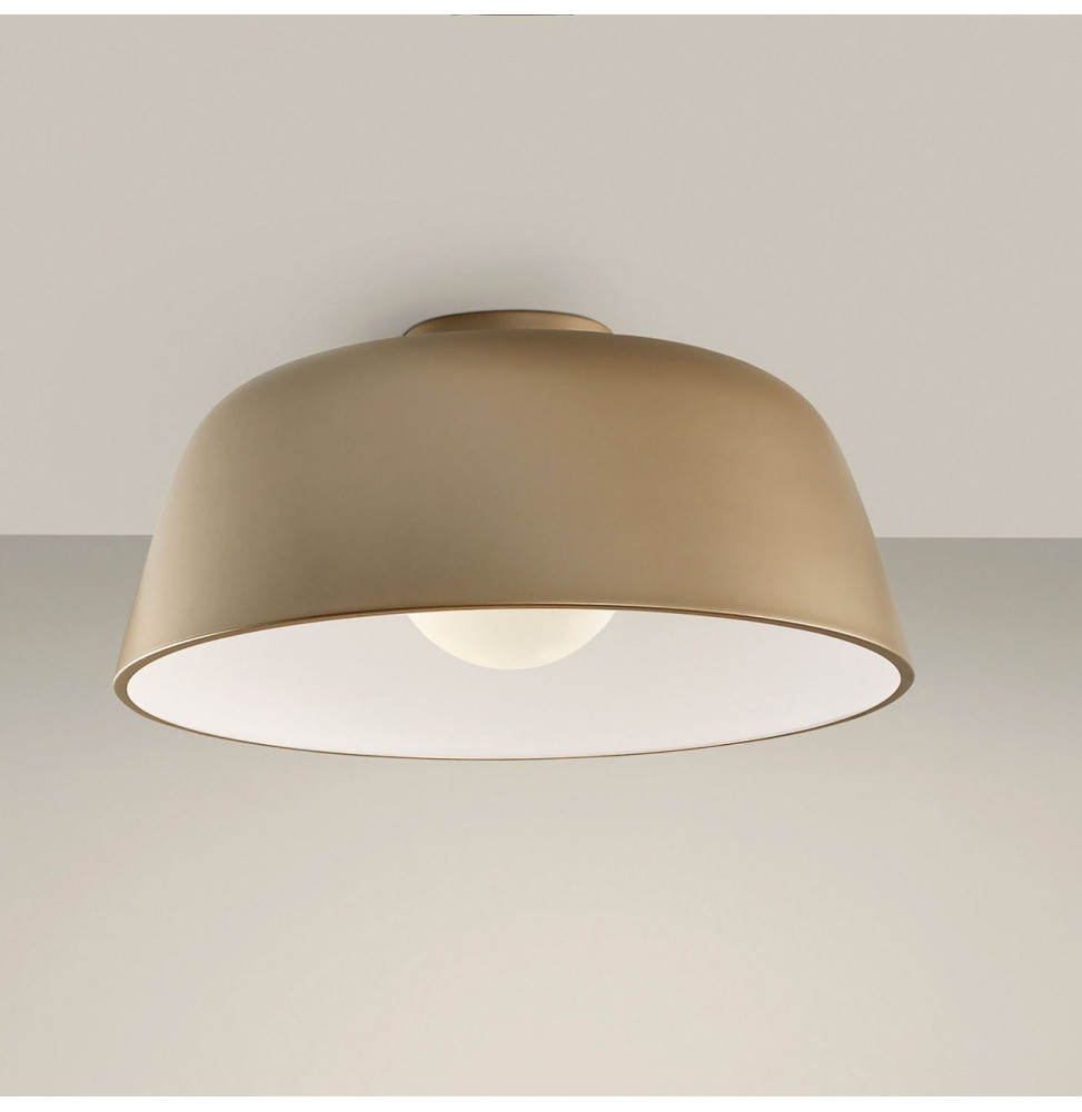 LedsC4 - Plafón MISO 433mm E27 40W oro blanco LedsC4 - Plafón MISO 433mm E27 40W oro blanco