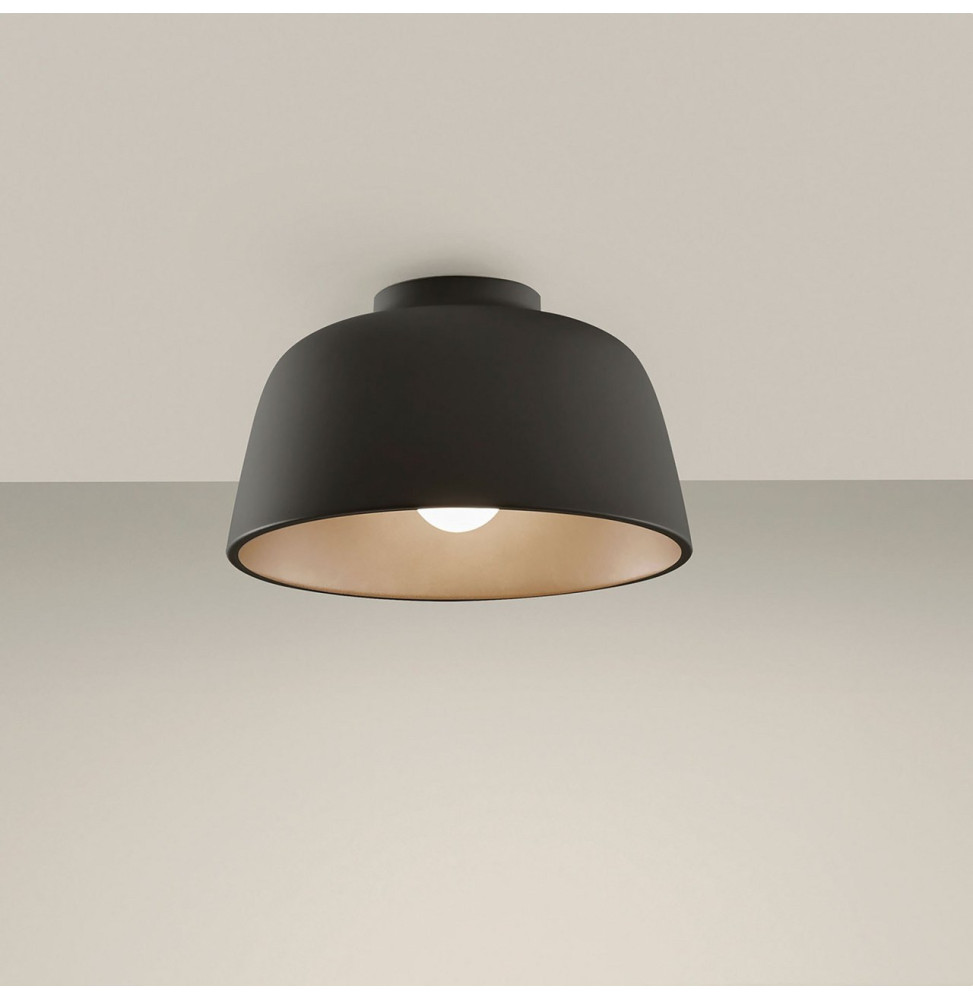 LedsC4 - Plafón MISO 285mm E27 40W negro oro LedsC4 - Plafón MISO 285mm E27 40W negro oro