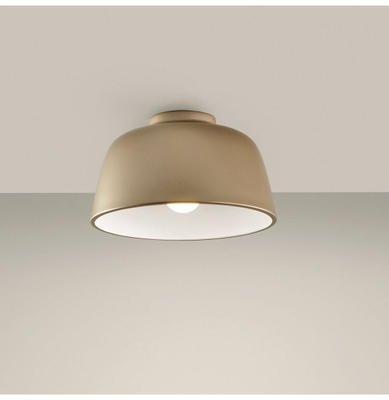 LedsC4 - Plafón MISO 285mm E27 40W oro blanco