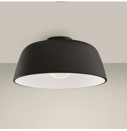 LedsC4 - Plafón MISO 433mm E27 40W negro blanco
