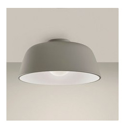 LedsC4 - Plafón MISO 433mm E27 40W gris piedra blanco