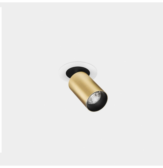 LedsC4 - Proyector ATOM Hide pequeño 12,1W 3000K CRI90 oro 928lm