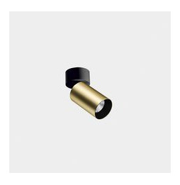 LedsC4 - Proyector ATOM superficie pequeño 7,5W 3000K CRI90 corte de fase oro 331lm