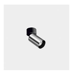 LedsC4 - Proyector ATOM superficie pequeño 7,5W 3000K CRI90 corte de fase níquel satinado 319lm