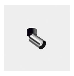 LedsC4 - Proyector ATOM superficie pequeño 7,5W 3000K CRI90 corte de fase níquel satinado 259lm