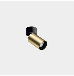 LedsC4 - Proyector ATOM superficie pequeño 7,5W 3000K CRI90 corte de fase oro 319lm