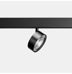 LedsC4 - Proyector carril KIVA 95 bajo voltaje 12W 2700K CRI90 CASAMBI negro 1172lm
