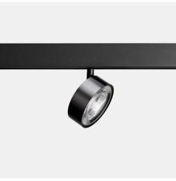 LedsC4 - Proyector carril KIVA 95 bajo voltaje 12W 3000K CRI90 CASAMBI negro 1320lm