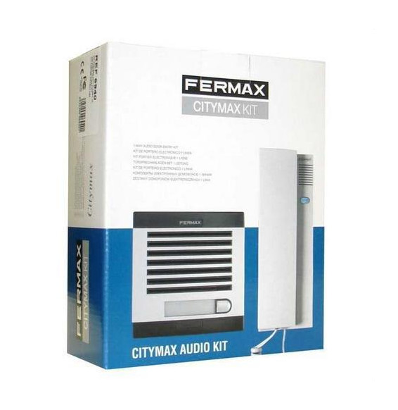 FERMAX - Kit portero CITYMAX 1L AG 230V con teléfono, blanco