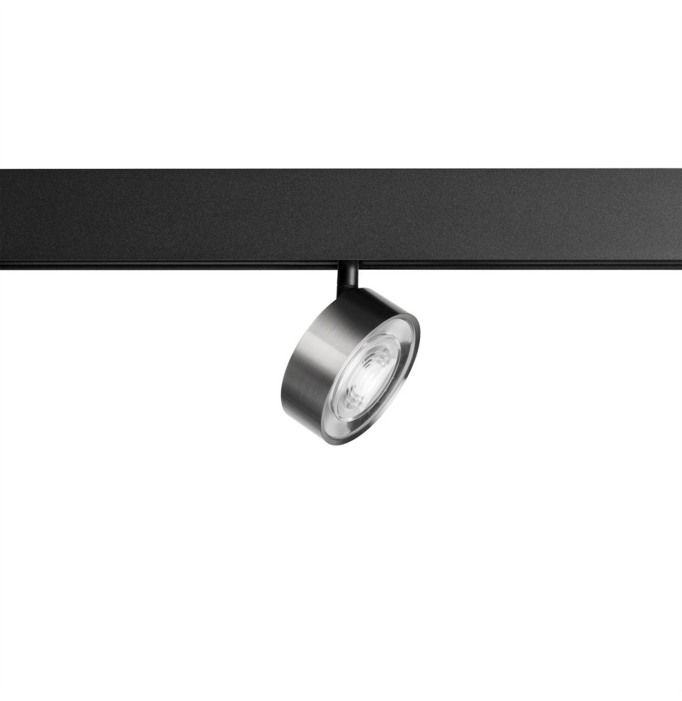 LedsC4 - Proyector carril KIVA 75 bajo voltaje 6,4W 2700K CRI90 DALI níquel satinado 458lm LedsC4 - Proyector carril KIVA 75 bajo voltaje 6,4W 2700K CRI90 DALI níquel satinado 458lm