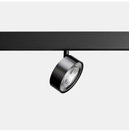 LedsC4 - Proyector carril KIVA 95 bajo voltaje 12W 3000K CRI90 negro 1320lm
