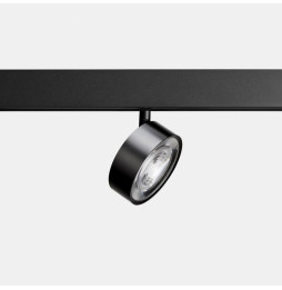 LedsC4 - Proyector carril KIVA 95 bajo voltaje 12W 3000K CRI90 negro 1320lm