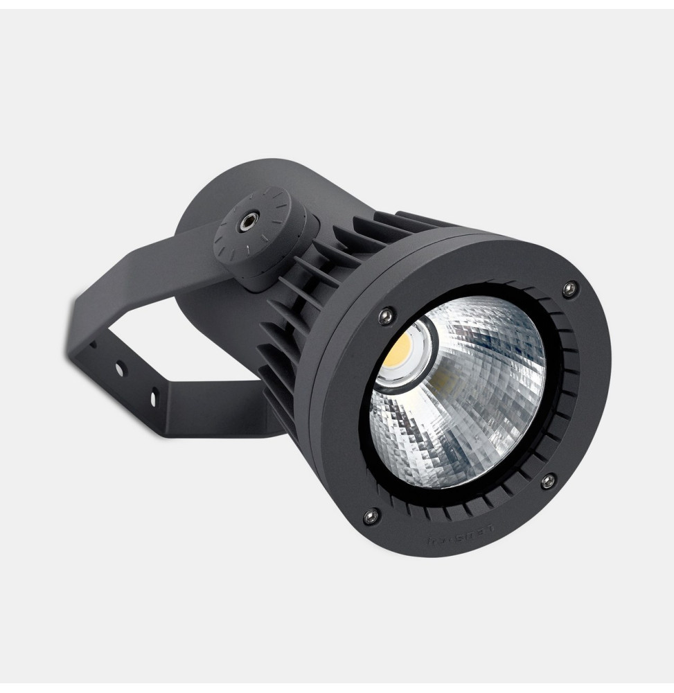 LedsC4 - Proyector IP66 HUBBLE Cob LED 234mm LED 92W 2700K DALI gris urbano 9931lm LedsC4 - Proyector IP66 HUBBLE Cob LED 234mm LED 92W 2700K DALI gris urbano 9931lm