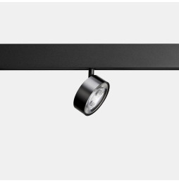 LedsC4 - Proyector carril KIVA 75 bajo voltaje 6,4W 3000K CRI90 negro 530lm