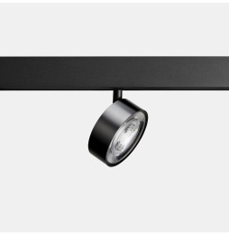 LedsC4 - Proyector carril KIVA 95 bajo voltaje 12W 3000K CRI90 DALI negro 1320lm