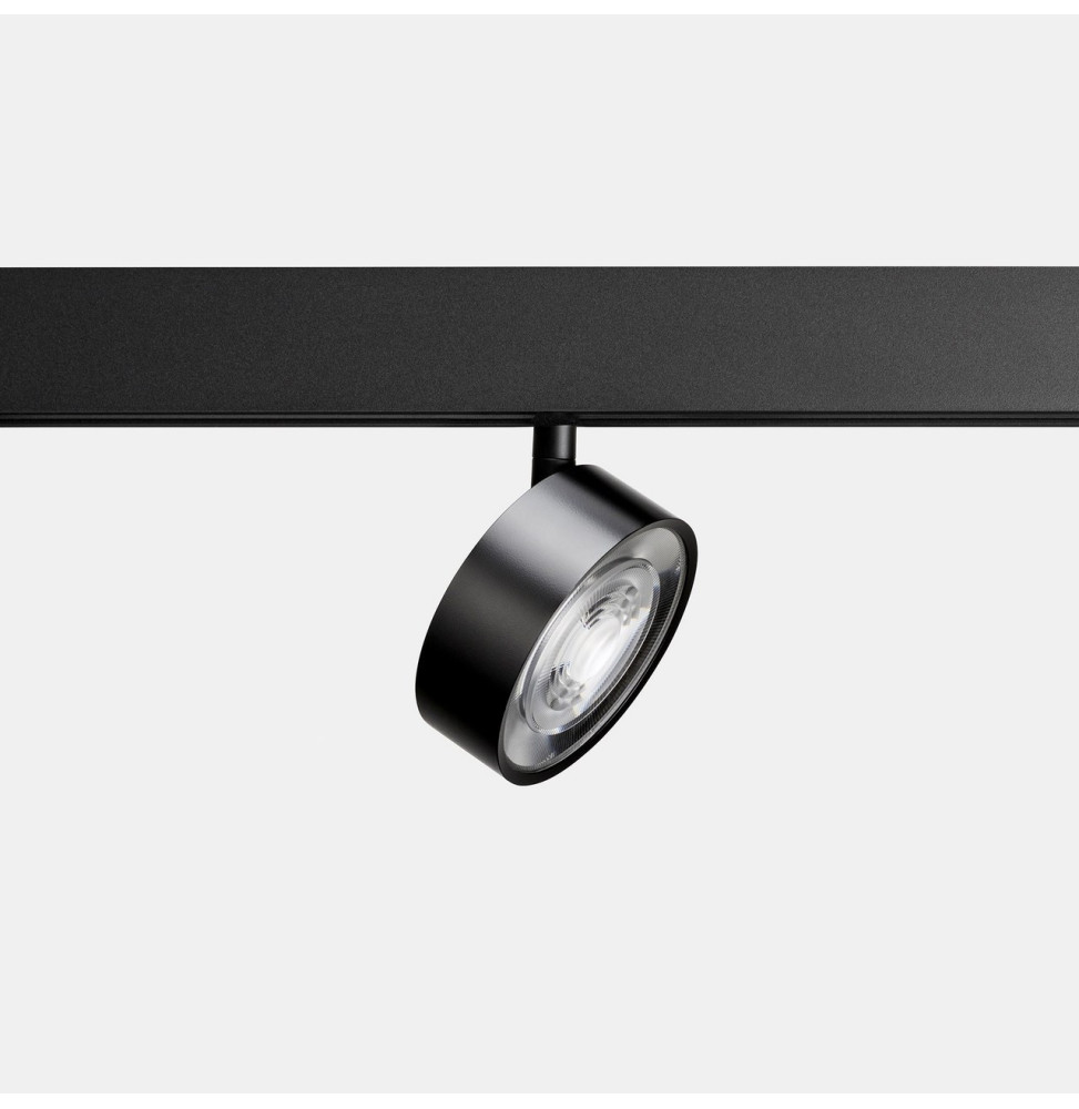 LedsC4 - Proyector carril KIVA 95 bajo voltaje 12W 3000K CRI90 DALI negro 1320lm