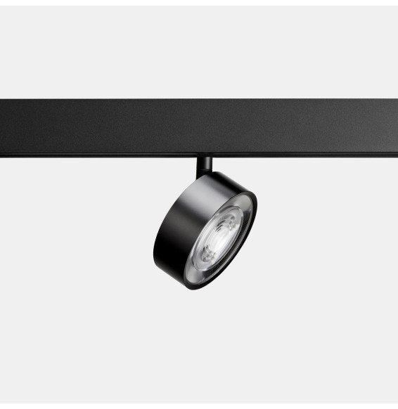 LedsC4 - Proyector carril KIVA 95 bajo voltaje 12W 3000K CRI90 DALI negro 1320lm
