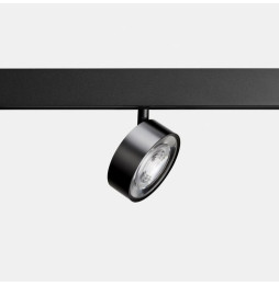 LedsC4 - Proyector carril KIVA 95 bajo voltaje 12W 3000K CRI90 DALI negro 1320lm