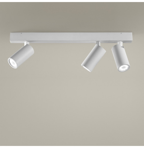LedsC4 - Proyector SIMPLY 3x7W blanco mate