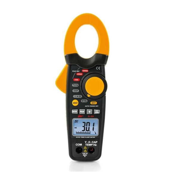 HT-INSTRUMENTS - Pinza amperimétrica numero digital G39 1000A CA/CC TRMS