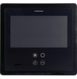 Marco decorativo SMILE empotrar 7" negro