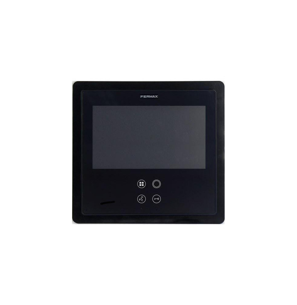 Marco decorativo SMILE empotrar 7" negro
