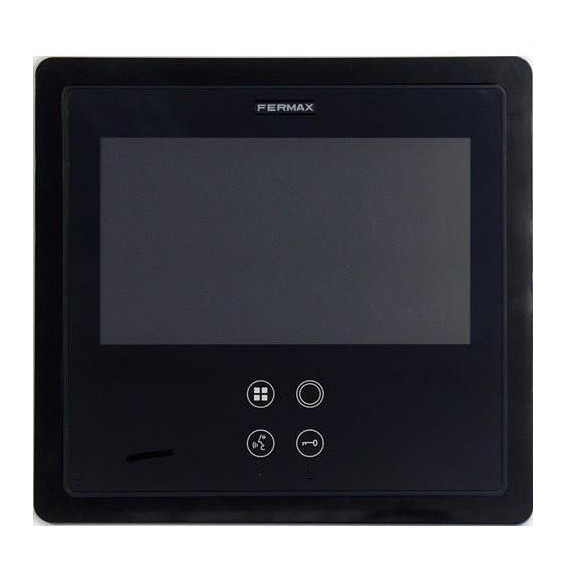 Marco decorativo SMILE empotrar 7" negro