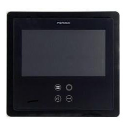 Marco decorativo SMILE empotrar 7" negro