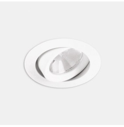 LedsC4 - Downlight PLAY Flat redondo 6,4W 2700K CRI90 27,6 DALI-2 negro IP23 536lm