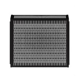 ROINTE - Rejilla protectora serie D 920x660x150 para radiador negro