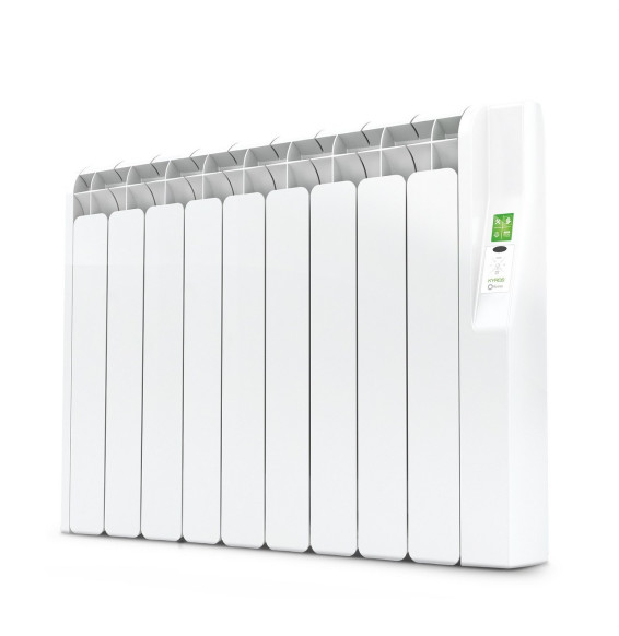 ROINTE - Emisor térmico eléctrico digital KYROS 9 elementos 990W blanco de bajo consumo