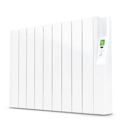 ROINTE - Emisor térmico eléctrico digital SYGMA impar 990W 9 elementos blanco de bajo consumo 575x827x98mm