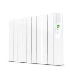 ROINTE - Emisor térmico eléctrico digital SYGMA impar 990W 9 elementos blanco de bajo consumo 575x827x98mm