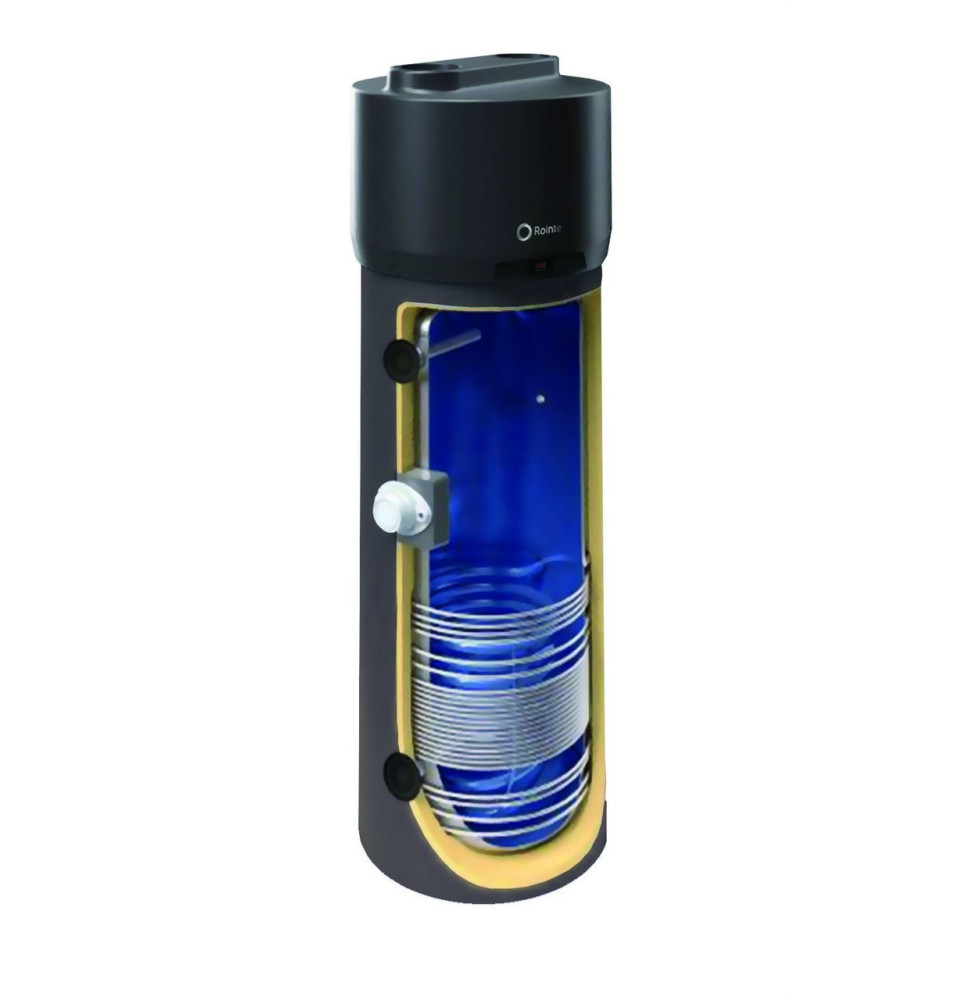 ROINTE - Termo Agua Caliente Sanitaria aerotermia Dalis 1500W 260l con intercambiador clase de eficiencia energética A